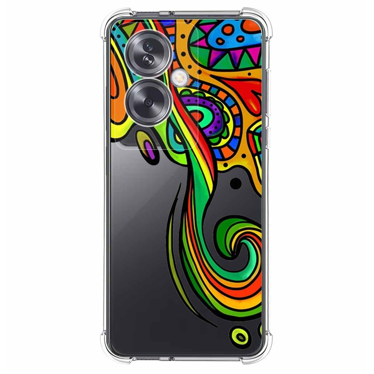 Funda Silicona Antigolpes para Oppo A79 5G diseño Colores Dibujos