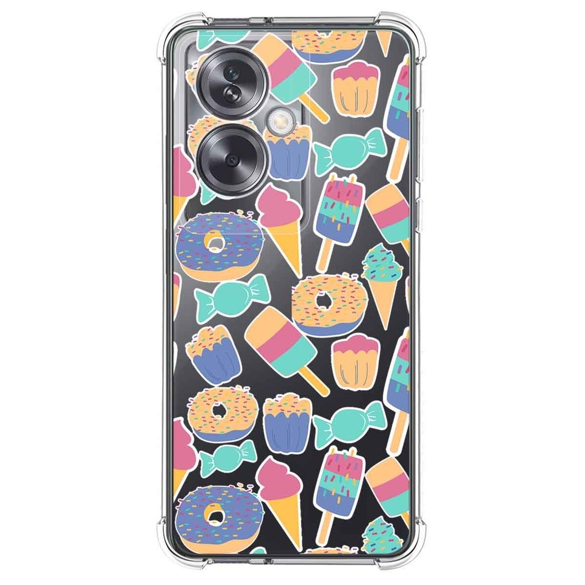 Funda Silicona Antigolpes para Oppo A79 5G diseño Dulces 02 Dibujos