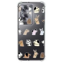 Funda Silicona Antigolpes para Oppo A79 5G diseño Perros Dibujos
