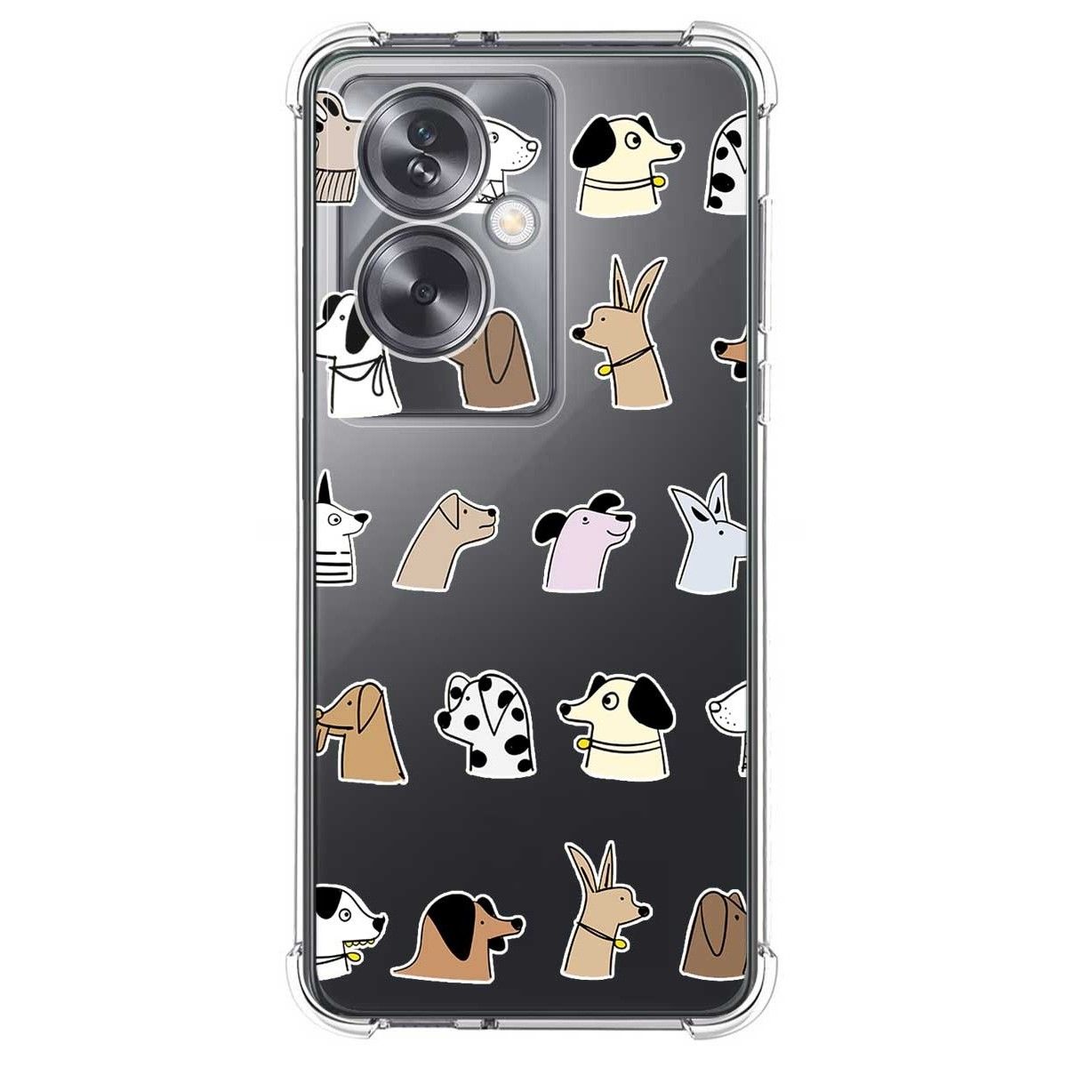 Funda Silicona Antigolpes para Oppo A79 5G diseño Perros Dibujos