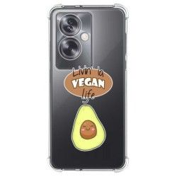 Funda Silicona Antigolpes para Oppo A79 5G diseño Vegan Life Dibujos