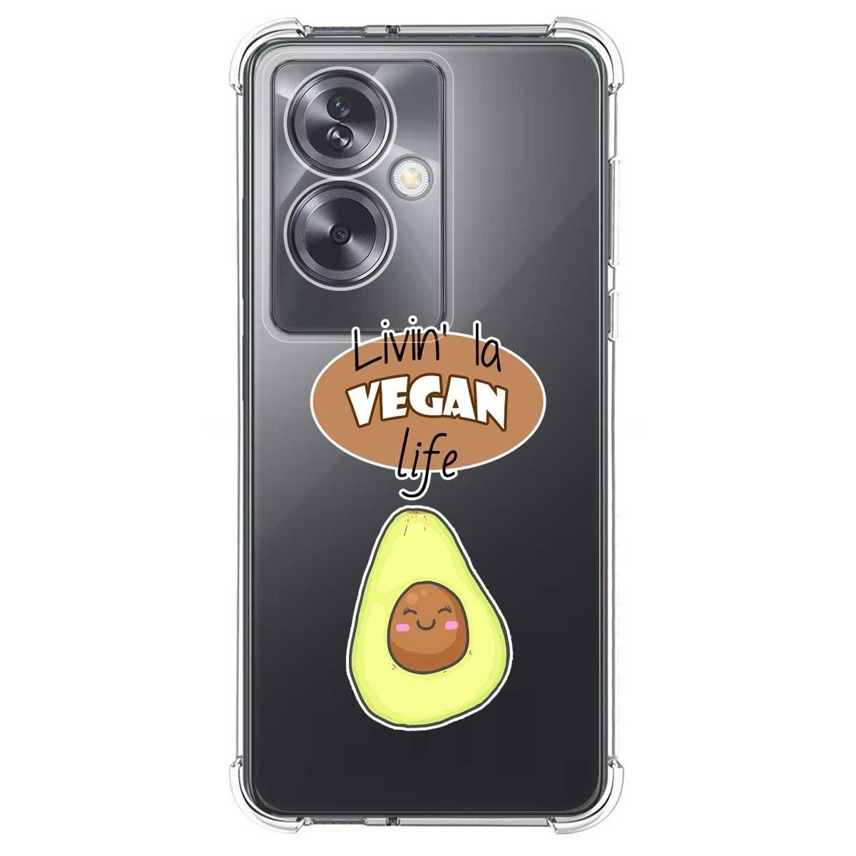 Funda Silicona Antigolpes para Oppo A79 5G diseño Vegan Life Dibujos