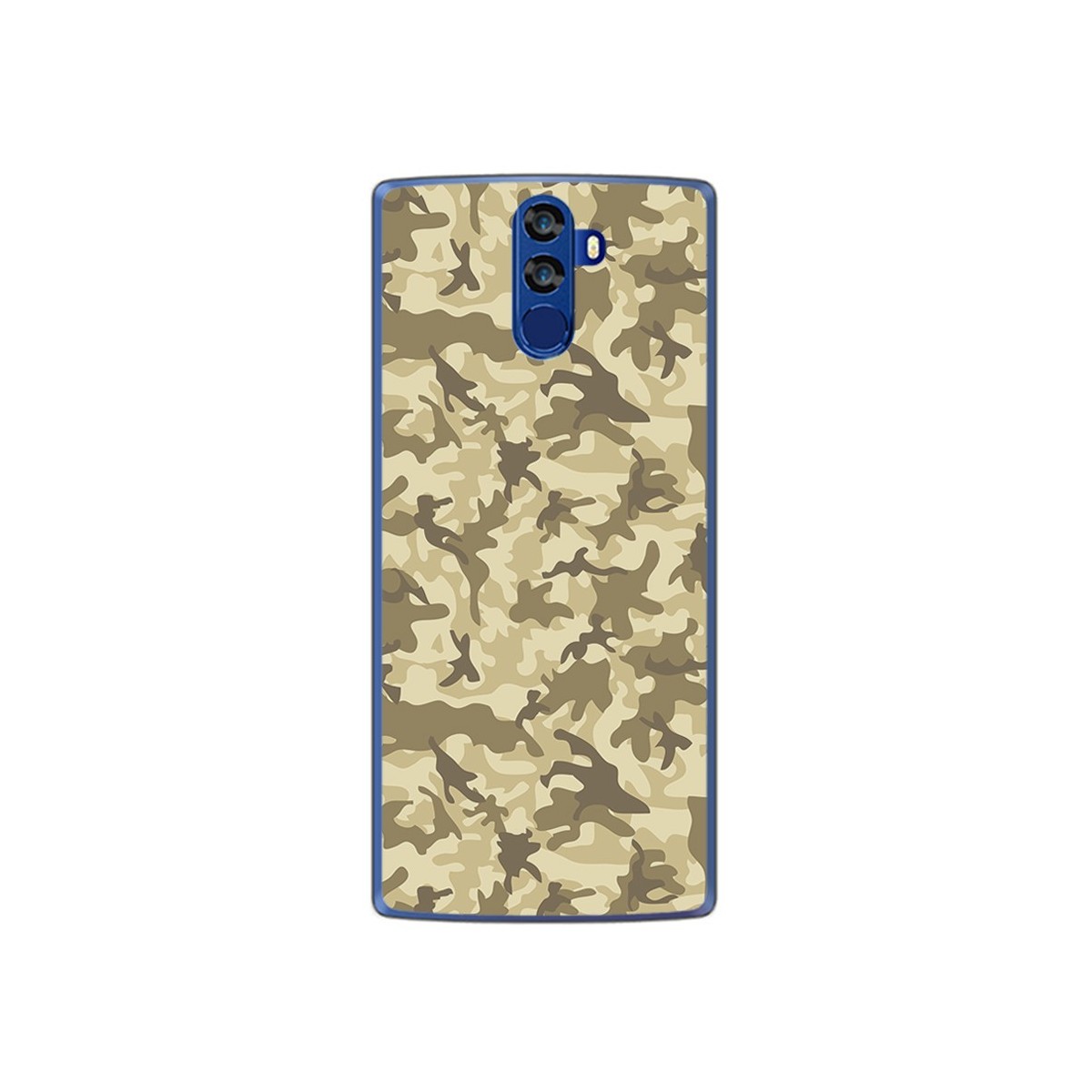 Funda Gel Tpu para Doogee Bl12000 Diseño Sand Camuflaje Dibujos