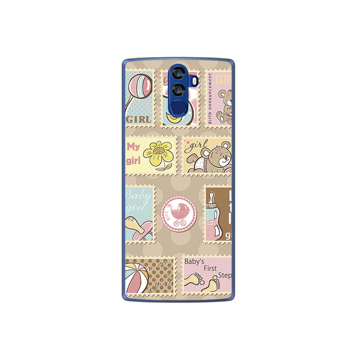 Funda Gel Tpu para Doogee Bl12000 Diseño Sellos Dibujos