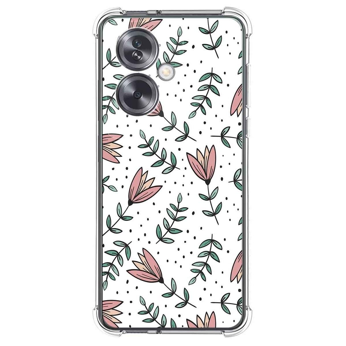 Funda Silicona Antigolpes para Oppo A79 5G diseño Flores 01 Dibujos