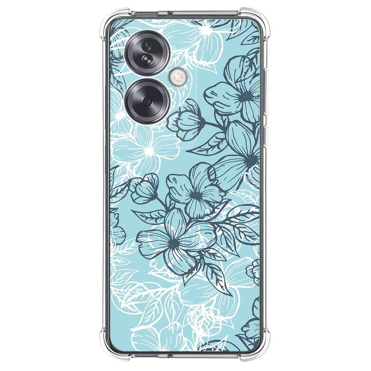 Funda Silicona Antigolpes para Oppo A79 5G diseño Flores 03 Dibujos