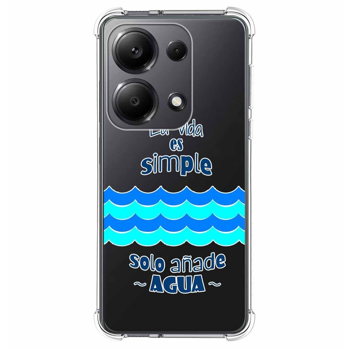 Funda Silicona Antigolpes para Xiaomi Redmi Note 13 Pro 4G diseño Agua Dibujos