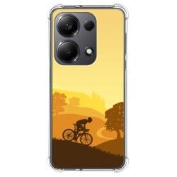 Funda Silicona Antigolpes para Xiaomi Redmi Note 13 Pro 4G diseño Ciclista Dibujos