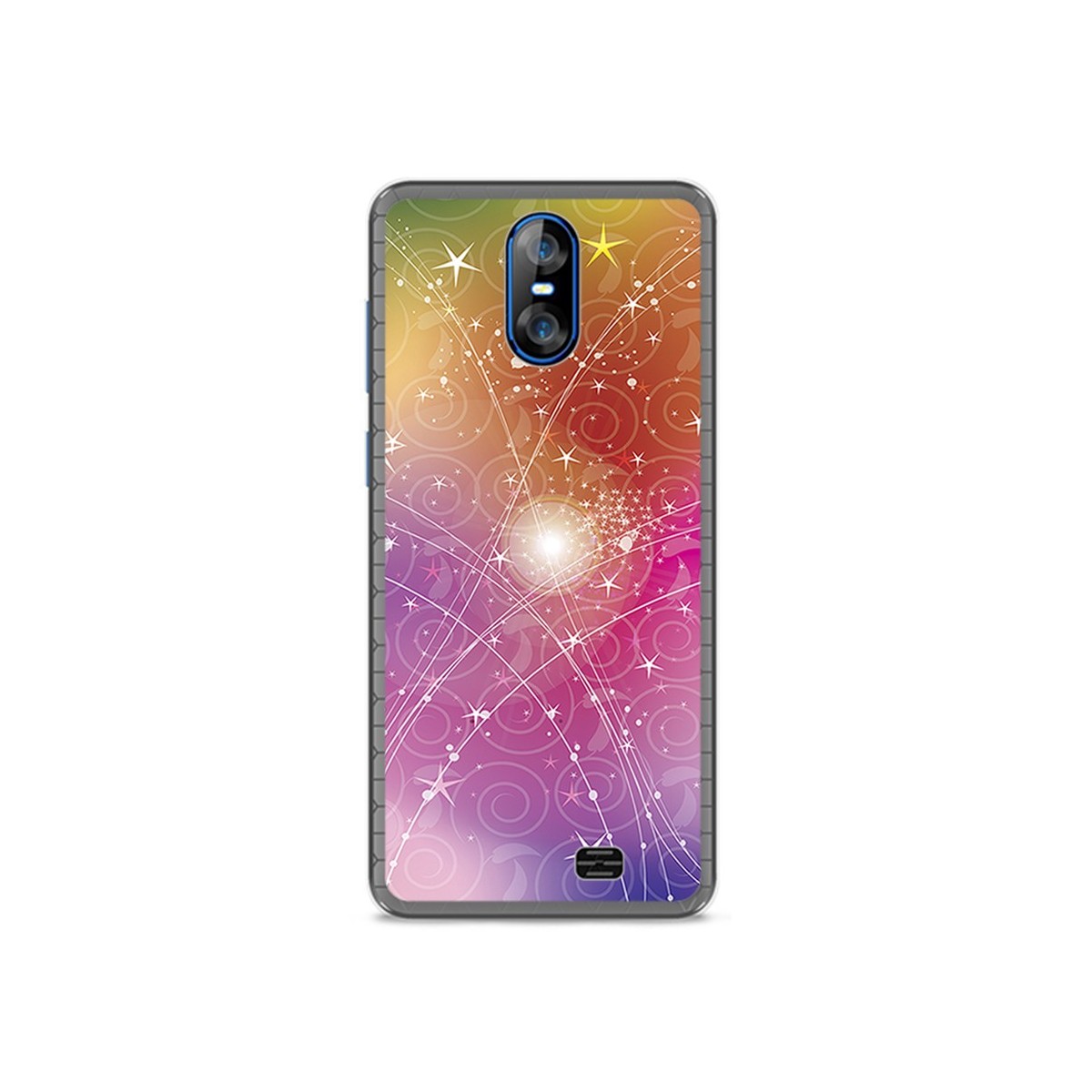 Funda Gel Tpu para Homtom S12 Diseño Abstracto Dibujos