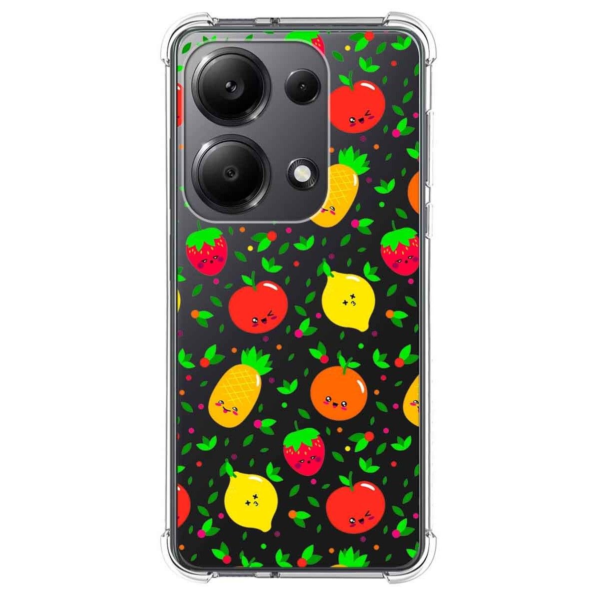 Funda Silicona Antigolpes para Xiaomi Redmi Note 13 Pro 4G diseño Frutas 01 Dibujos