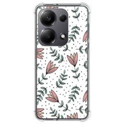 Funda Silicona Antigolpes para Xiaomi Redmi Note 13 Pro 4G diseño Flores 01 Dibujos
