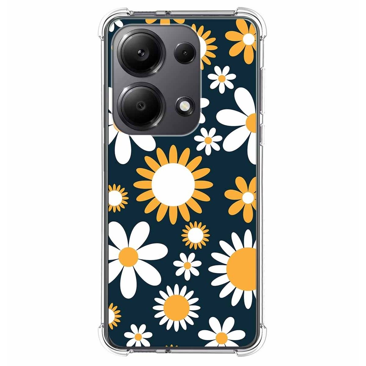 Funda Silicona Antigolpes para Xiaomi Redmi Note 13 Pro 4G diseño Flores 08 Dibujos