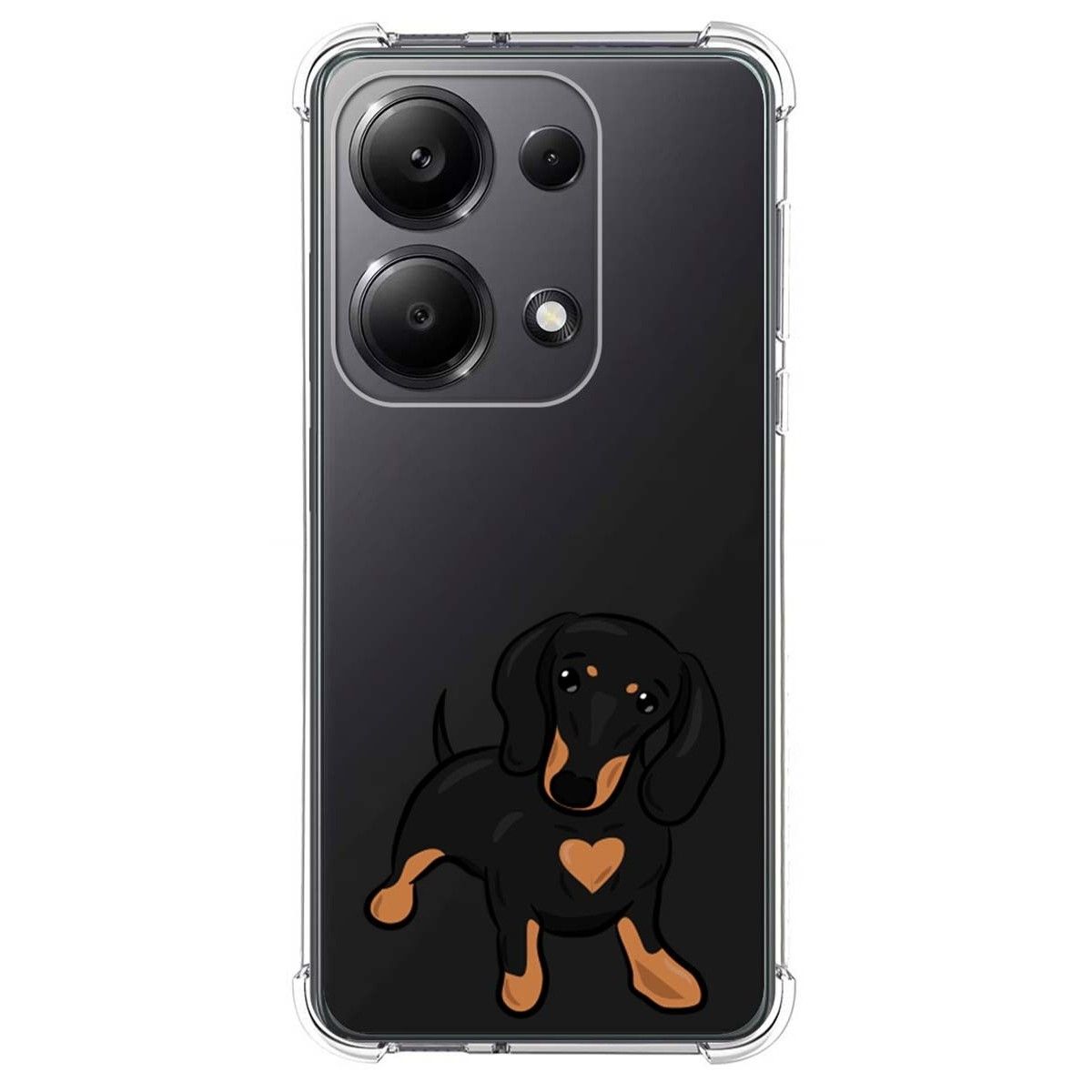 Funda Silicona Antigolpes para Xiaomi Redmi Note 13 Pro 4G diseño Perros 04 Dibujos