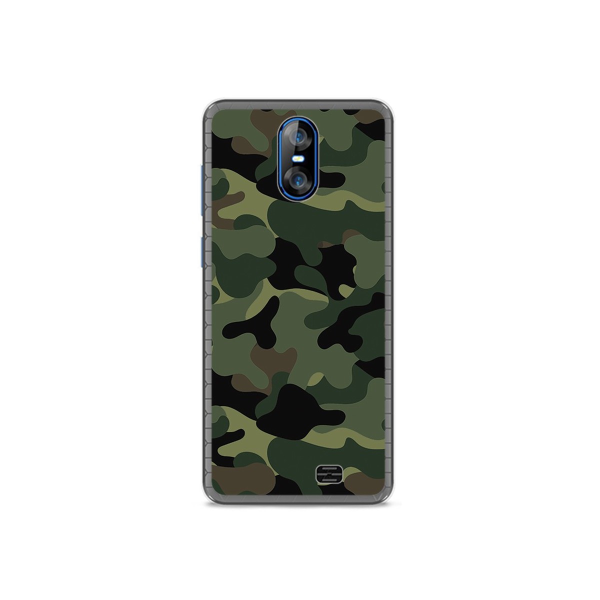 Funda Gel Tpu para Homtom S12 Diseño Camuflaje Dibujos