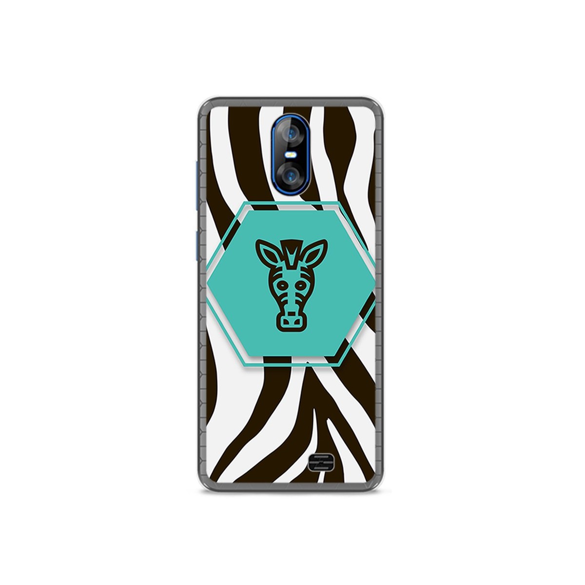 Funda Gel Tpu para Homtom S12 Diseño Cebra Dibujos
