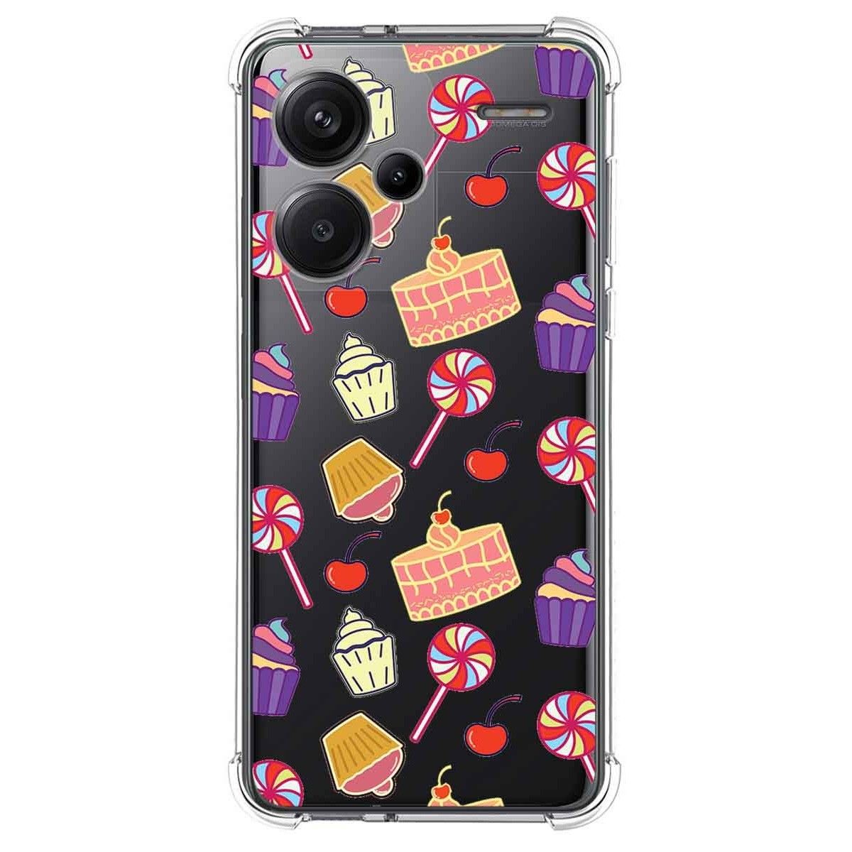 Funda Silicona Antigolpes para Xiaomi Redmi Note 13 Pro+ Plus 5G diseño Dulces 01 Dibujos