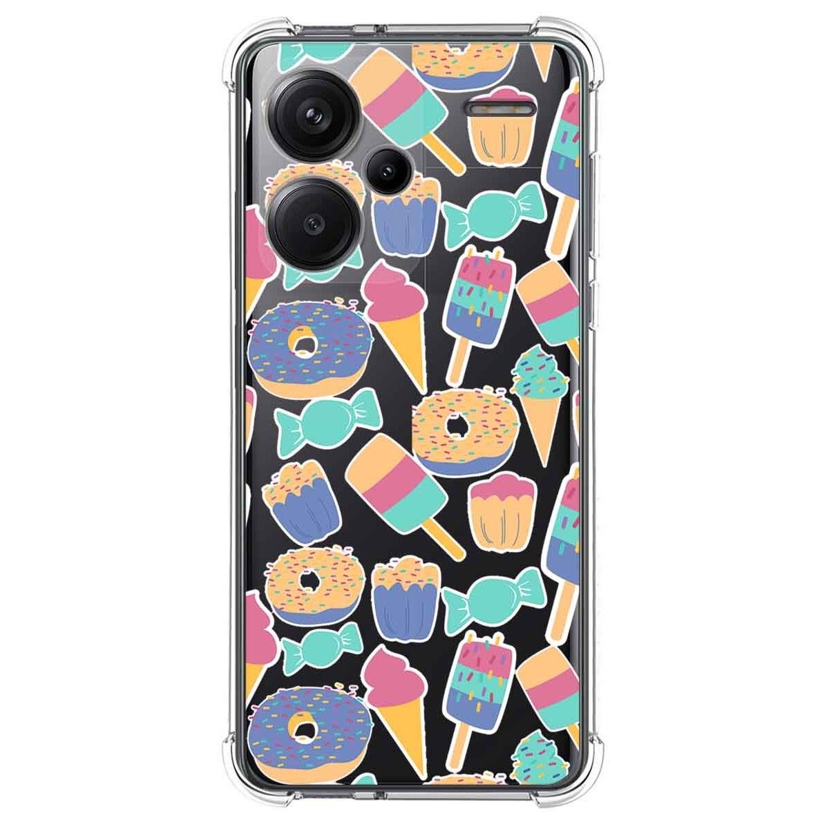 Funda Silicona Antigolpes para Xiaomi Redmi Note 13 Pro+ Plus 5G diseño Dulces 02 Dibujos
