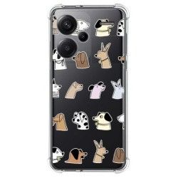 Funda Silicona Antigolpes para Xiaomi Redmi Note 13 Pro+ Plus 5G diseño Perros Dibujos