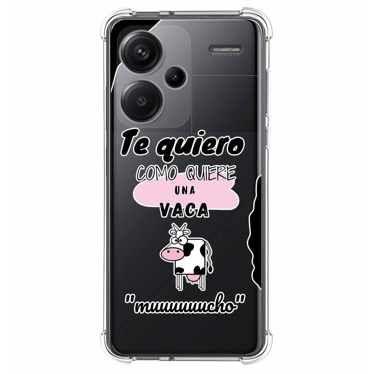 Funda Silicona Antigolpes para Xiaomi Redmi Note 13 Pro+ Plus 5G diseño Vaca Dibujos