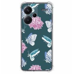 Funda Silicona Antigolpes para Xiaomi Redmi Note 13 Pro+ Plus 5G diseño Flores 10 Dibujos