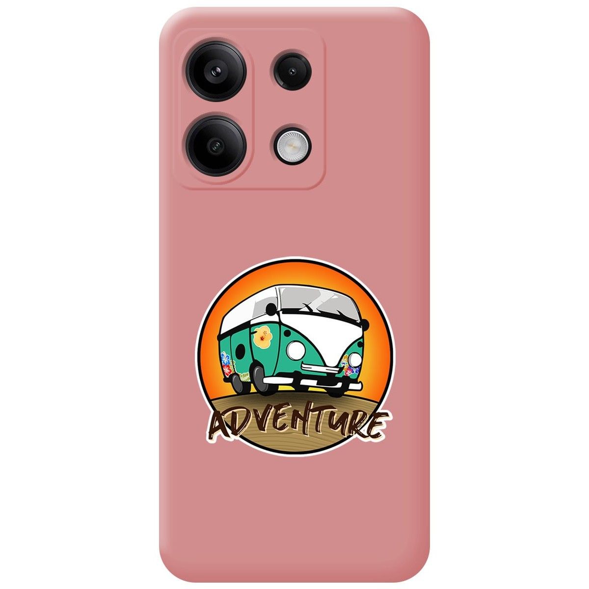 Funda Silicona Líquida Rosa para Xiaomi Redmi Note 13 5G diseño Adventure Dibujos