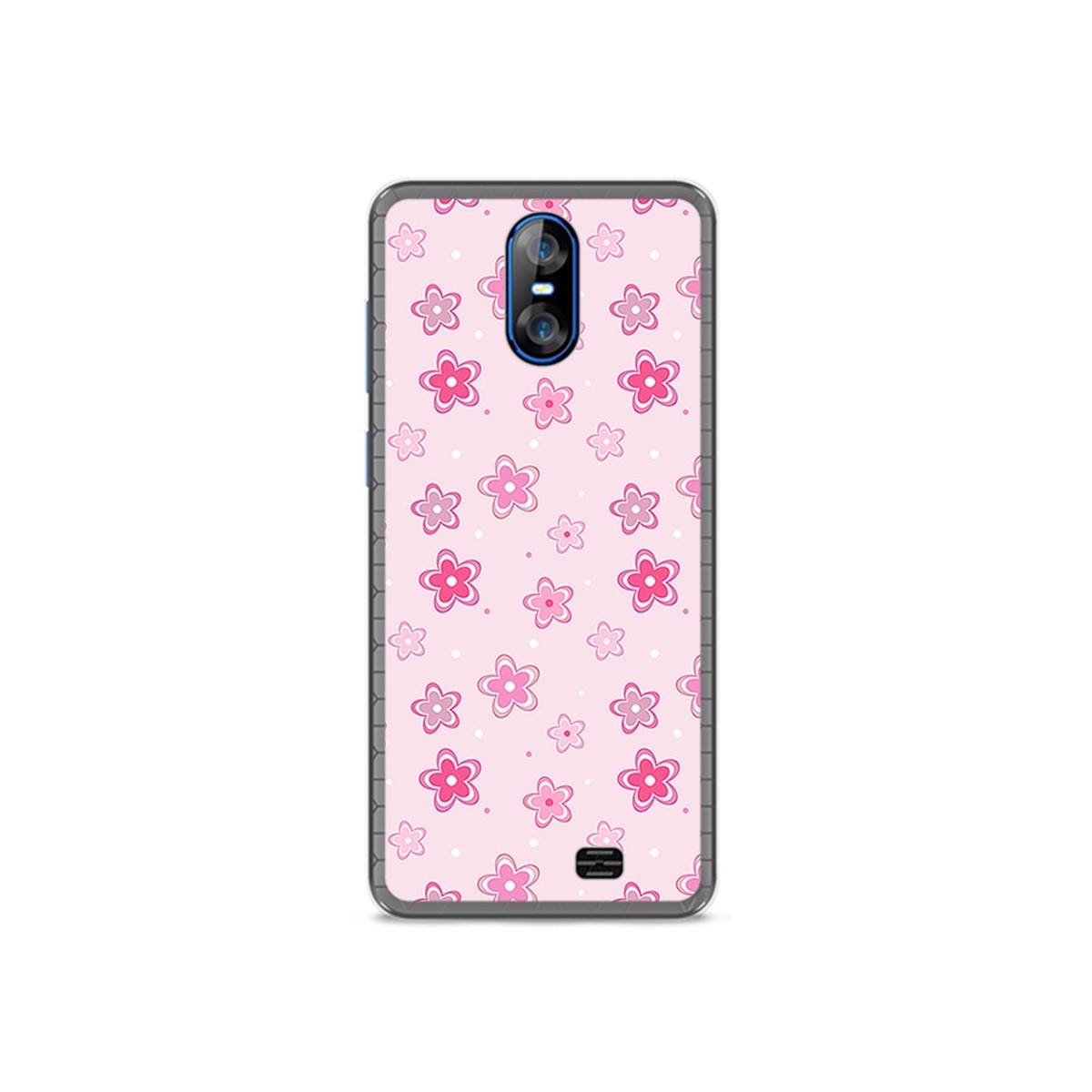 Funda Gel Tpu para Homtom S12 Diseño Flores Dibujos