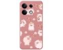 Funda Silicona Líquida Rosa para Xiaomi Redmi Note 13 5G diseño Cerdos Dibujos