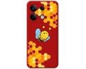 Funda Silicona Líquida Roja para Xiaomi Redmi Note 13 5G diseño Abeja Dibujos