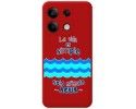 Funda Silicona Líquida Roja para Xiaomi Redmi Note 13 5G diseño Agua Dibujos