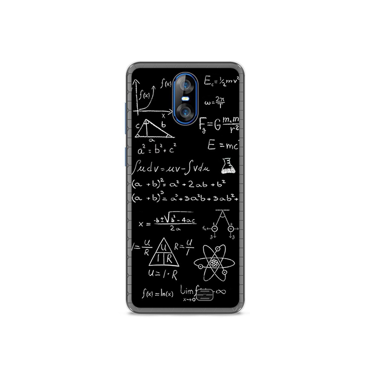 Funda Gel Tpu para Homtom S12 Diseño Formulas Dibujos