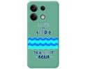 Funda Silicona Líquida Verde para Xiaomi Redmi Note 13 5G diseño Agua Dibujos