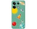 Funda Silicona Líquida Verde para Xiaomi Redmi Note 13 5G diseño Espacio Dibujos