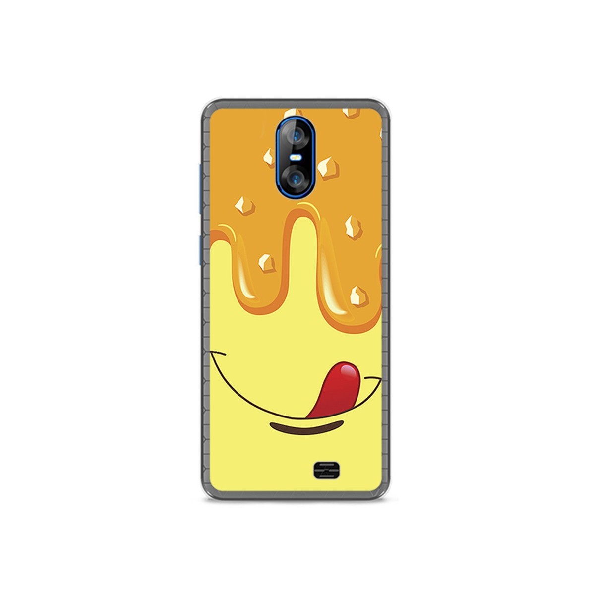 Funda Gel Tpu para Homtom S12 Diseño Helado Vainilla Dibujos
