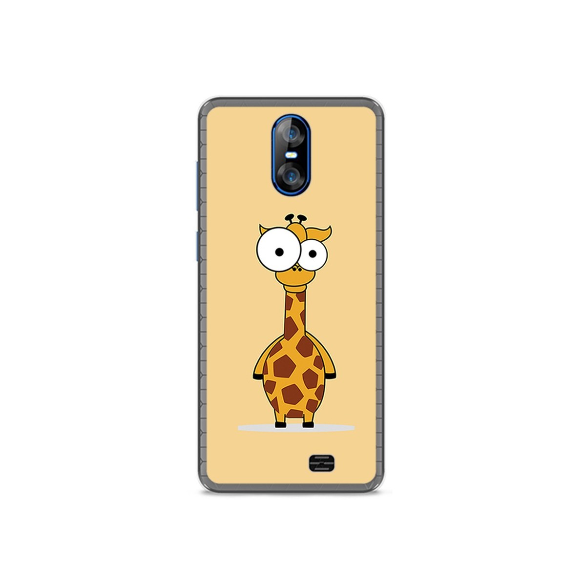 Funda Gel Tpu para Homtom S12 Diseño Jirafa Dibujos