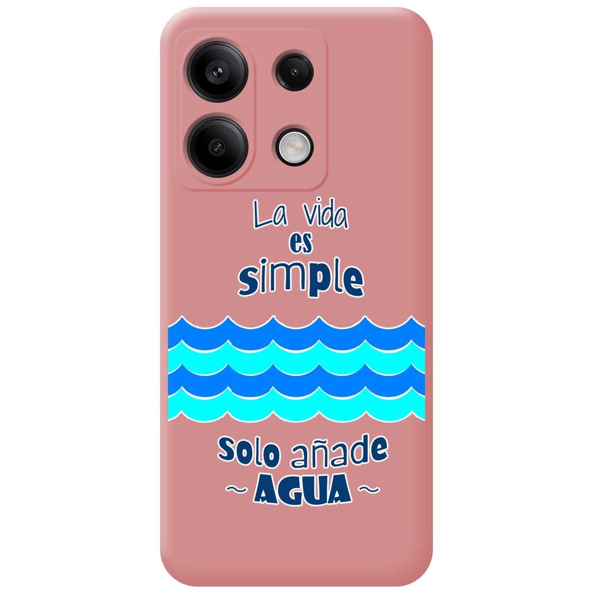 Funda Silicona Líquida Rosa para Xiaomi Poco X6 5G diseño Agua Dibujos