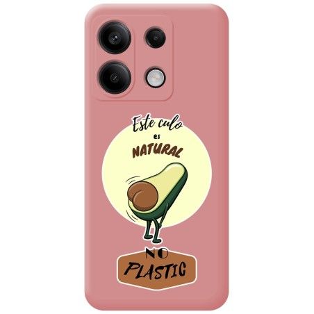 Funda Silicona Líquida Rosa para Xiaomi Poco X6 5G diseño Culo Natural Dibujos