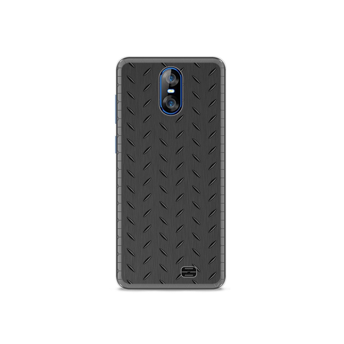 Funda Gel Tpu para Homtom S12 Diseño Metal Dibujos
