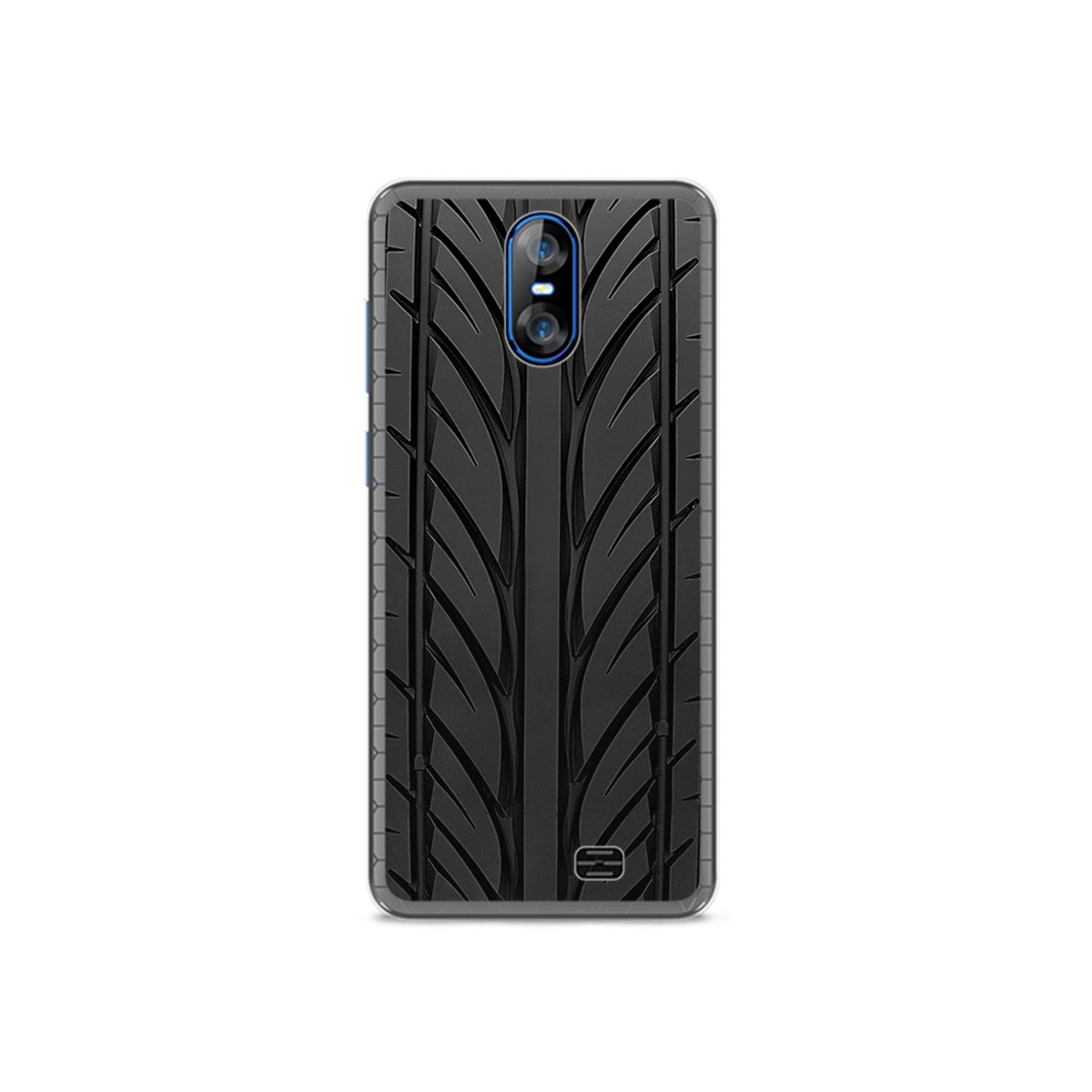 Funda Gel Tpu para Homtom S12 Diseño Neumatico Dibujos