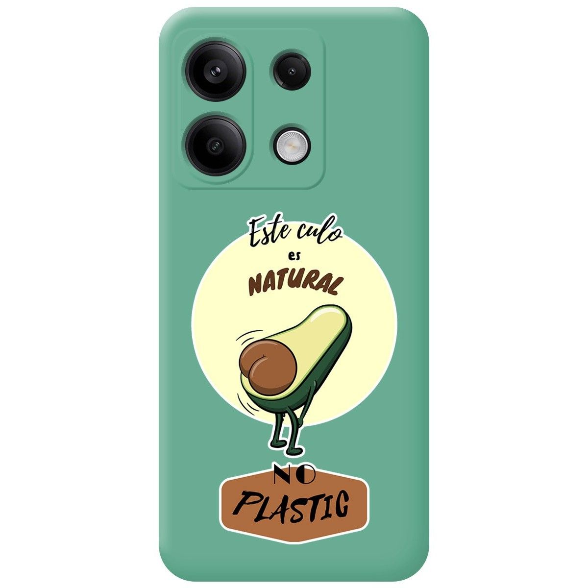 Funda Silicona Líquida Verde para Xiaomi Poco X6 5G diseño Culo Natural Dibujos