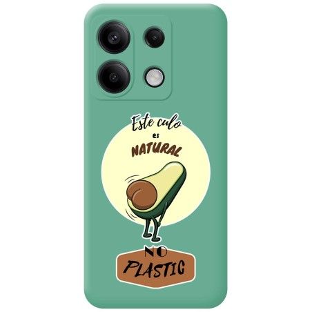 Funda Silicona Líquida Verde para Xiaomi Poco X6 5G diseño Culo Natural Dibujos
