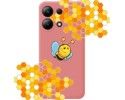 Funda Silicona Líquida Rosa para Xiaomi Redmi Note 13 4G diseño Abeja Dibujos