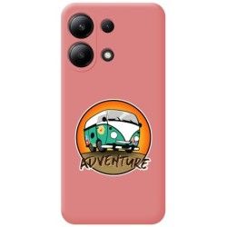 Funda Silicona Líquida Rosa para Xiaomi Redmi Note 13 4G diseño Adventure Dibujos