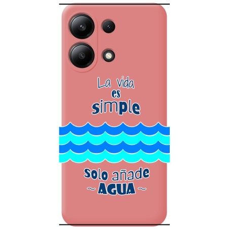 Funda Silicona Líquida Rosa para Xiaomi Redmi Note 13 4G diseño Agua Dibujos