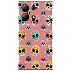 Funda Silicona Líquida Rosa para Xiaomi Redmi Note 13 4G diseño Catrina Dibujos