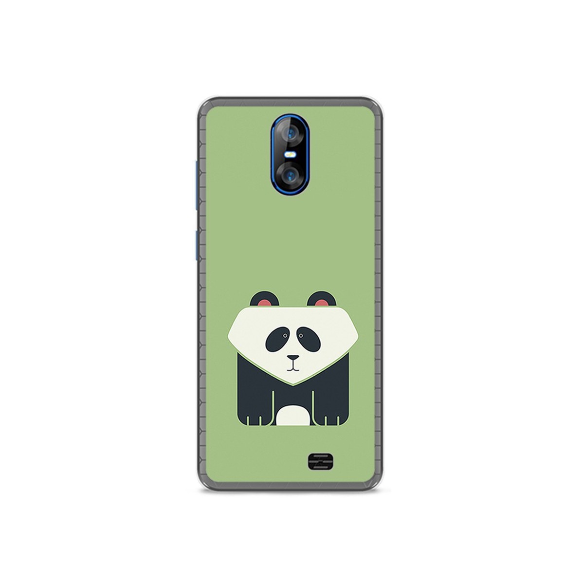 Funda Gel Tpu para Homtom S12 Diseño Panda Dibujos