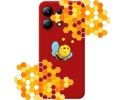 Funda Silicona Líquida Roja para Xiaomi Redmi Note 13 4G diseño Abeja Dibujos