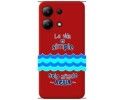 Funda Silicona Líquida Roja para Xiaomi Redmi Note 13 4G diseño Agua Dibujos