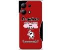 Funda Silicona Líquida Roja para Xiaomi Redmi Note 13 4G diseño Vaca Dibujos