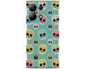 Funda Silicona Líquida Verde para Xiaomi Redmi Note 13 4G diseño Catrina Dibujos