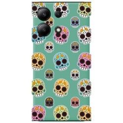 Funda Silicona Líquida Verde para Xiaomi Redmi Note 13 4G diseño Catrina Dibujos